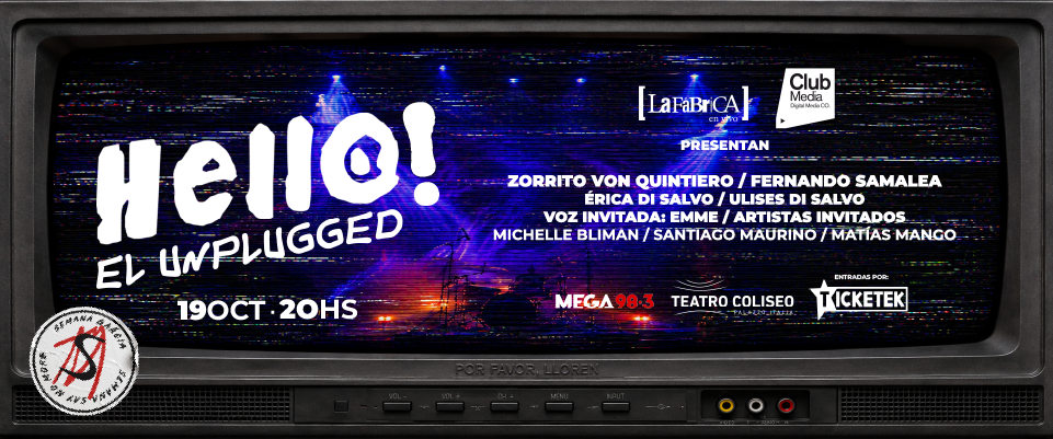 Flyer de Hello El Unplugged
