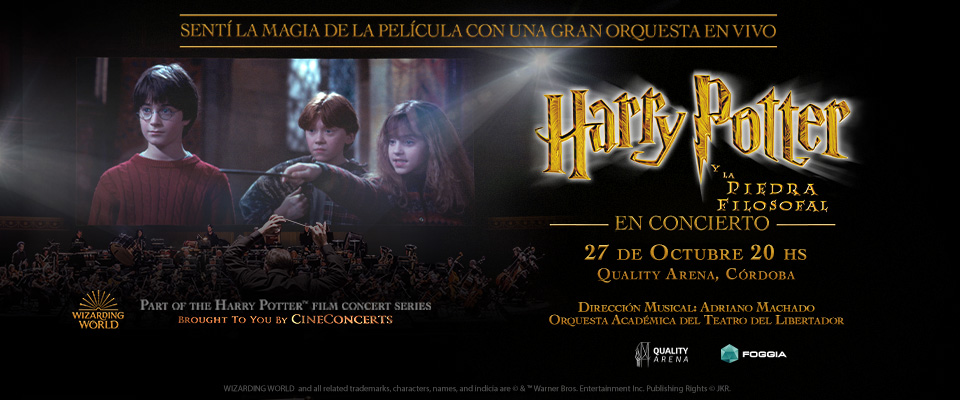 Harry Potter y la Piedra Filosofal en Concierto en QUALITY ARENA