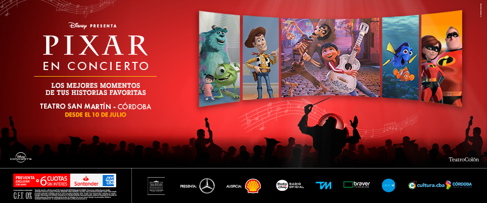 Pixar en Concierto en Teatro del Libertador