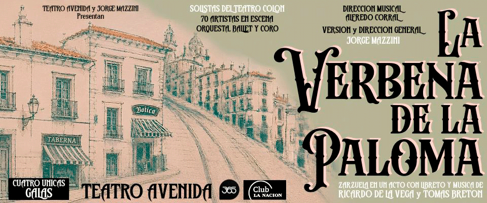 Flyer de La Verbena de la Paloma