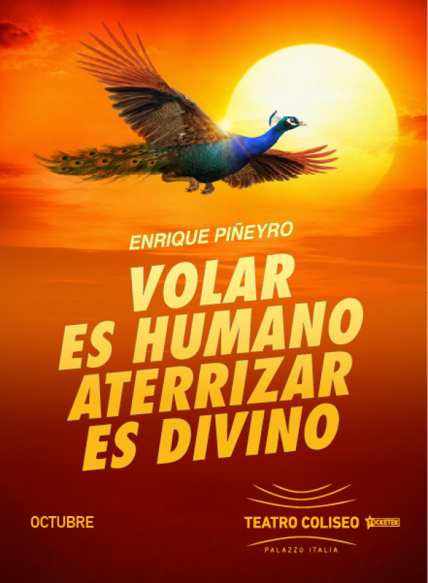 Afiche de Volar es Humano Aterrizar es Divino