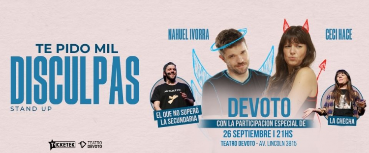 Te pido mil disculpas